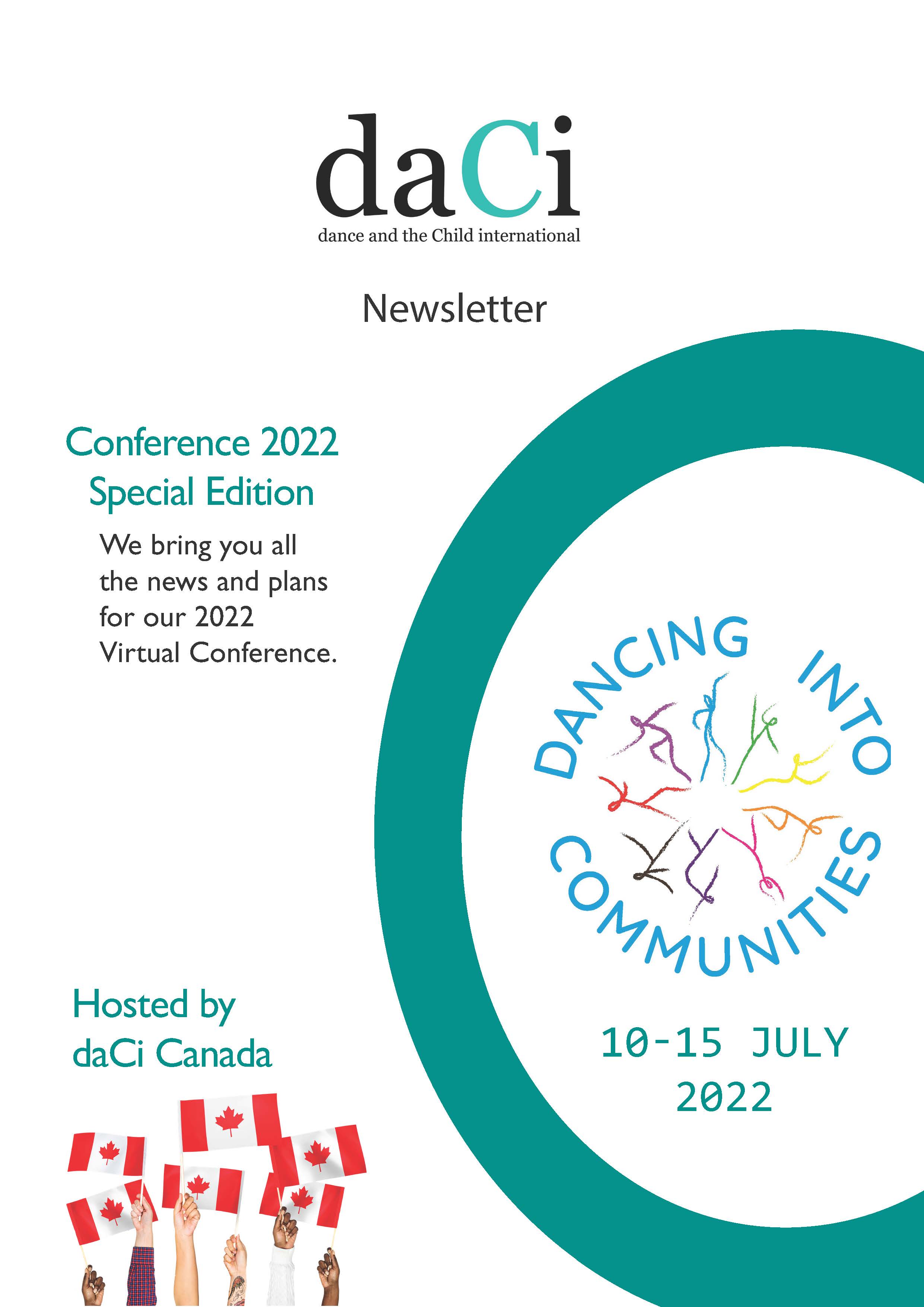daCi newsletter Jan 2022 Conference 2022 Special Edition Page 01
